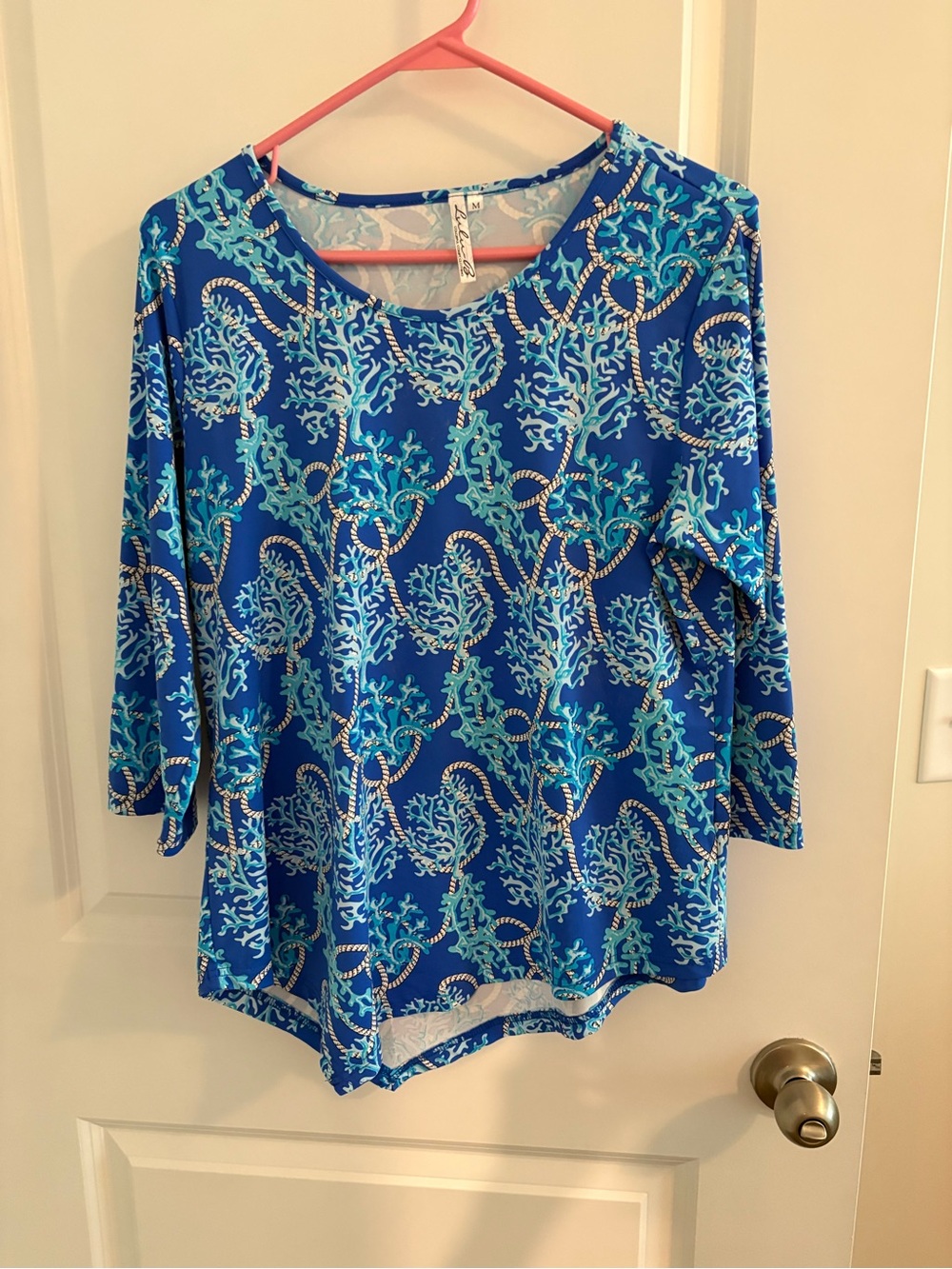Lulu-B Blue Multitone Top